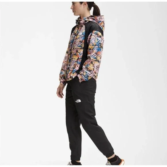 The North Face Women's Hydrenalite Floral Print Hooded Windbreaker Jacket L - Picture 2 of 14